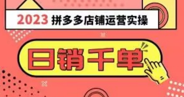 2023拼多多运营实操，每天30分钟日销1000＋，爆款选品技巧大全-柚子资源网