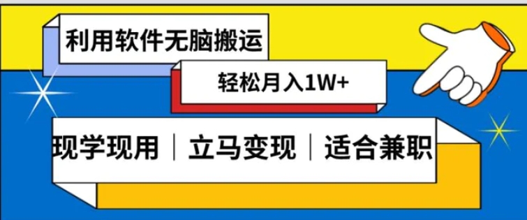 低密度新赛道视频无脑搬一天1000+几分钟一条原创视频零成本零门槛超简单【揭秘】-柚子资源网