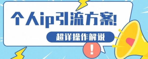 快速收藏，个人IP引流方案教程！让你轻松打造人设IP-柚子资源网