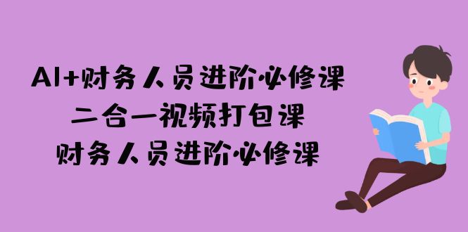 AI + 财务人员进阶必修课二合一视频打包课，财务人员进阶必修课-柚子资源网