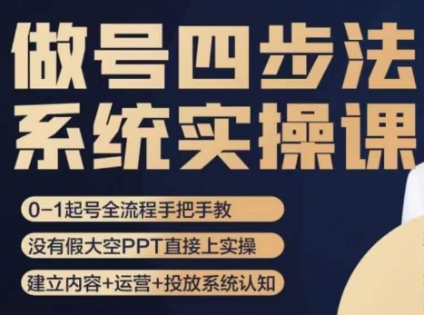 做号四步法，从头梳理做账号的每个环节，0-1起号全流程-柚子资源网