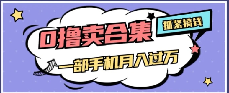 0撸项目月入过万，售卖全套ai工具合集，一单29.9元，一部手机即可【揭秘】-柚子资源网