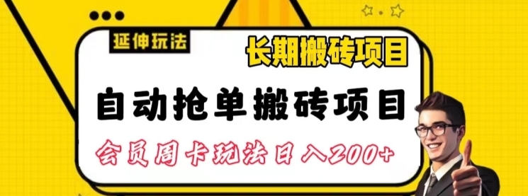 自动抢单搬砖项目2.0玩法超详细实操，一个人一天可以搞轻松一百单左右【揭秘】-柚子资源网