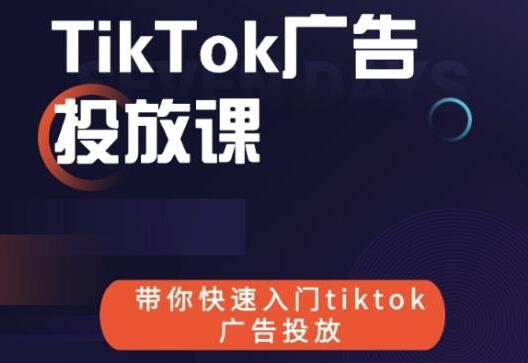 《跨境B哥TIKTOK广告投放课》带你快速入门TIKTOK广告投放-柚子资源网