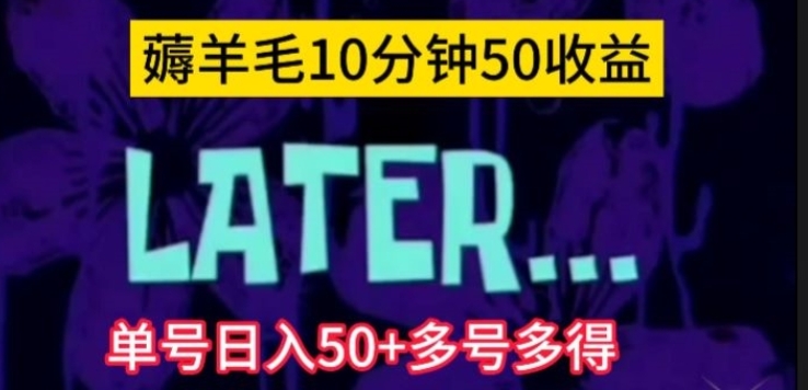 美团薅羊毛玩法，单号日入50+多号多得【仅揭秘】-柚子资源网