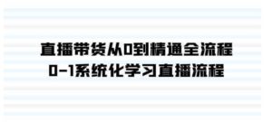 （9105期）直播带货从0到精通全流程，0-1系统化学习直播流程（35节课）-柚子资源网