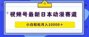 （9176期）视频号日本动漫蓝海赛道，100%原创，小白轻松月入10000＋-柚子资源网