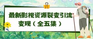 （9252期）利用最新的影视资源裂变引流变现自动引流自动成交（全五集）-柚子资源网